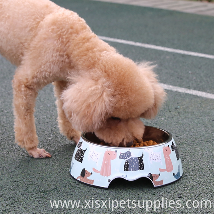 Custom OEM/ODM Pet Supplier Pet Feeding Dog Bowl Melamine Pet Food Bowl